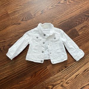 Toddler Gurl White Denim Jacket